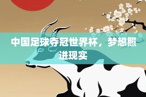 中国足球夺冠世界杯，梦想照进现实