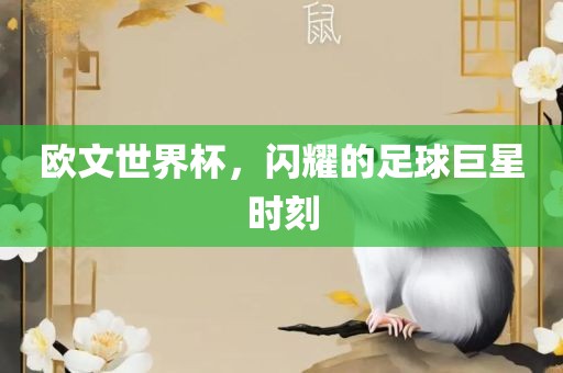 欧文世界杯，闪耀的足球巨星时刻眉山市正发家政服务有限公司