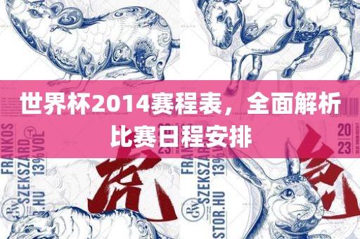 世界杯2014赛程眉山市正发家政服务有限公司表，全面解析比赛日程安排