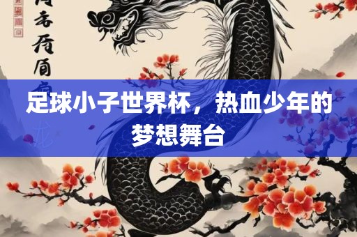 足球小子世界杯，热血少年的梦想舞台