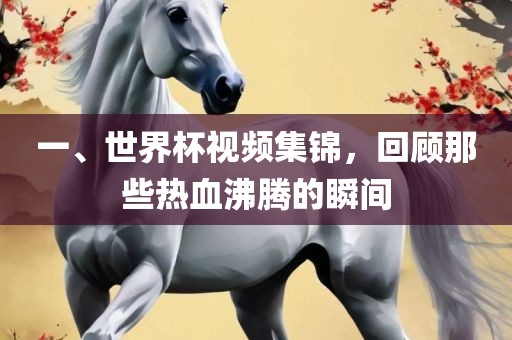 一、世界杯视频集锦，回顾那些热血沸腾的瞬间