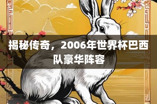 揭秘传奇，2006年世界杯巴西队豪华阵容