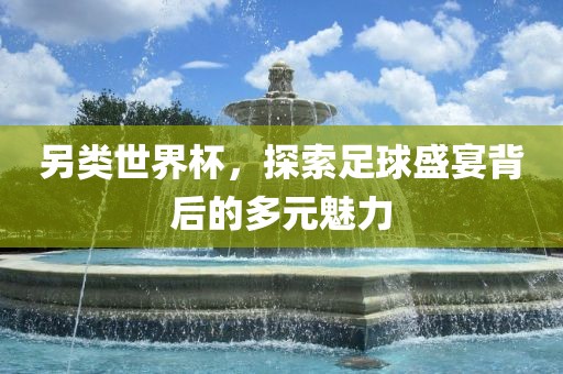 另类世界杯，探索足球盛宴背后眉山市正发家政服务有限公司的多元魅力
