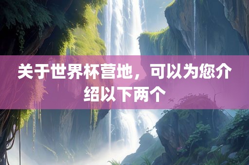关于世界杯营地，可以为您介绍以下两个