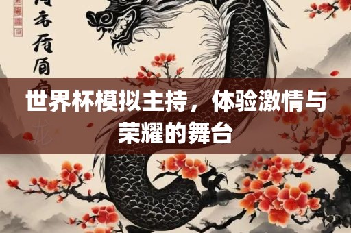 世界杯模拟主持，体验激情与荣耀的舞台眉山市正发家政服务有限公司