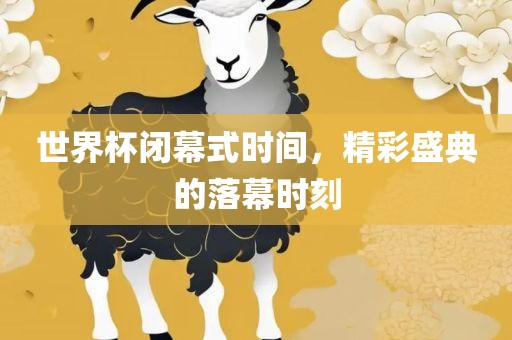 世界杯闭幕式时间，精彩盛典的落幕时刻眉山市正发家政服务有限公司
