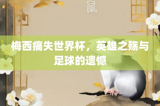 梅西痛失世界杯，英雄之殇与足球的遗憾眉山市正发家政服务有限公司