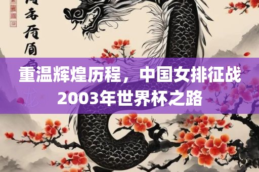 重温辉煌历程，中国女排征战2003年世界杯之路