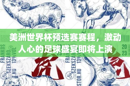 美洲世界杯预选赛赛程，激动人心的足球盛宴即眉山市正发家政服务有限公司将上演