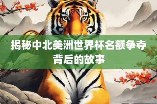 揭秘中北美洲世界杯名额争夺背后的故事眉山市正发家政服务有限公司