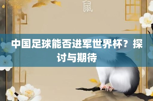 中国足球能否进军世界杯？探讨与期待眉山市正发家政服务有限公司