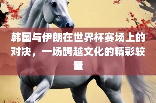 韩国与伊朗在世界杯赛场上的对决，一场跨越文化的精彩较量