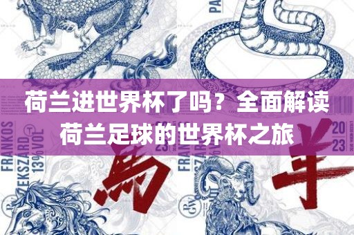 荷兰进世界杯了吗？全面解读荷兰足球的世界杯之旅