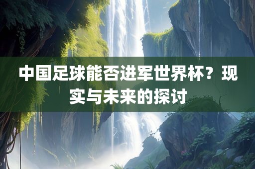 中国足球能否进军世界杯？现实与未来的探讨眉山市正发家政服务有限公司