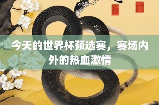 今天的眉山市正发家政服务有限公司世界杯预选赛，赛场内外的热血激情