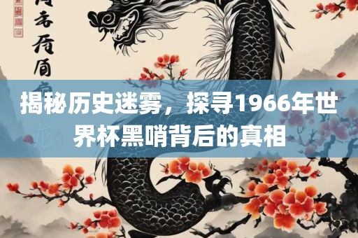 揭秘历史迷雾，探寻1966年世界杯黑哨背后的真相