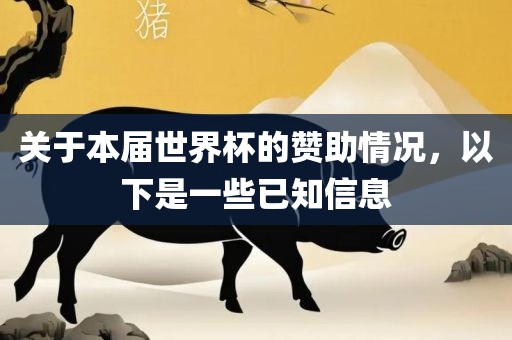 关于本届世界杯的赞助情况，以下是一些已知信息眉山市正发家政服务有限公司