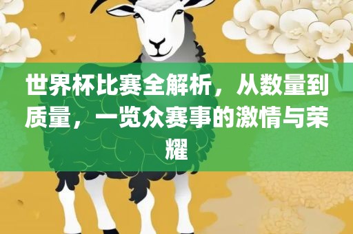 世界杯比赛全解析，从数量到质量，一览众赛事的激情与荣耀眉山市正发家政服务有限公司